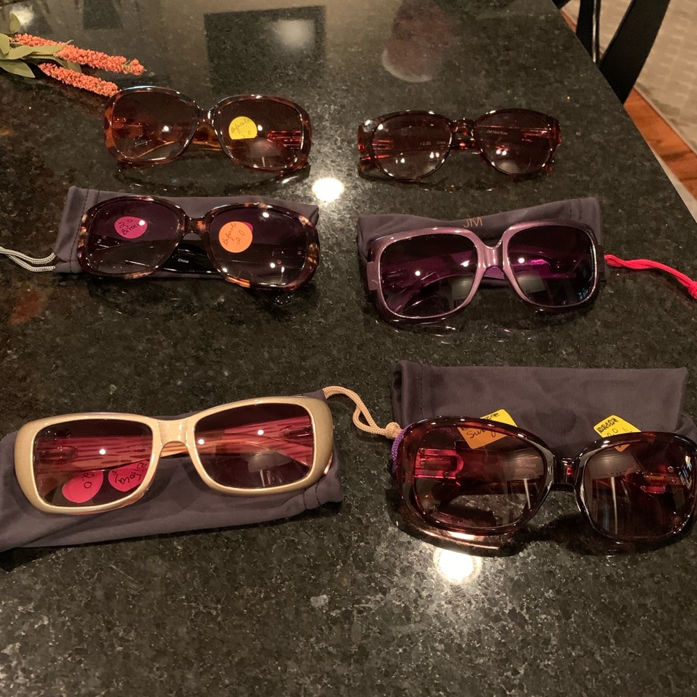 Women’s Sunglass Readers (Bifocals) 2.0 - 6 Pair for $20